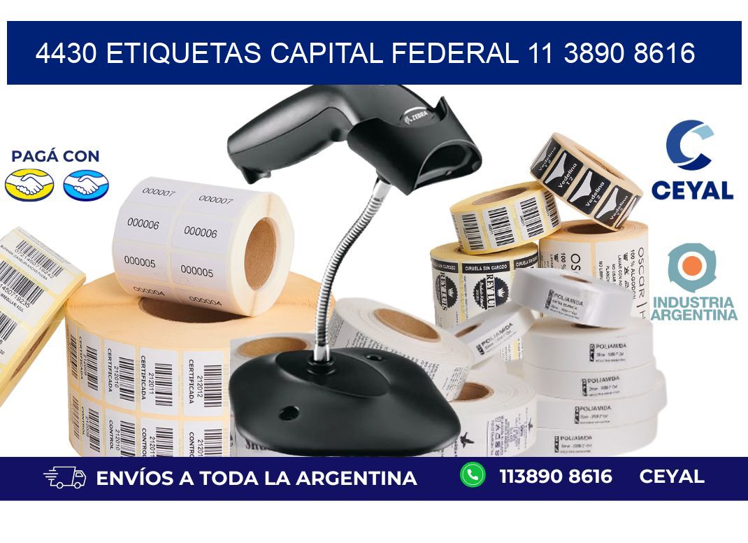 4430 ETIQUETAS CAPITAL FEDERAL 11 3890 8616