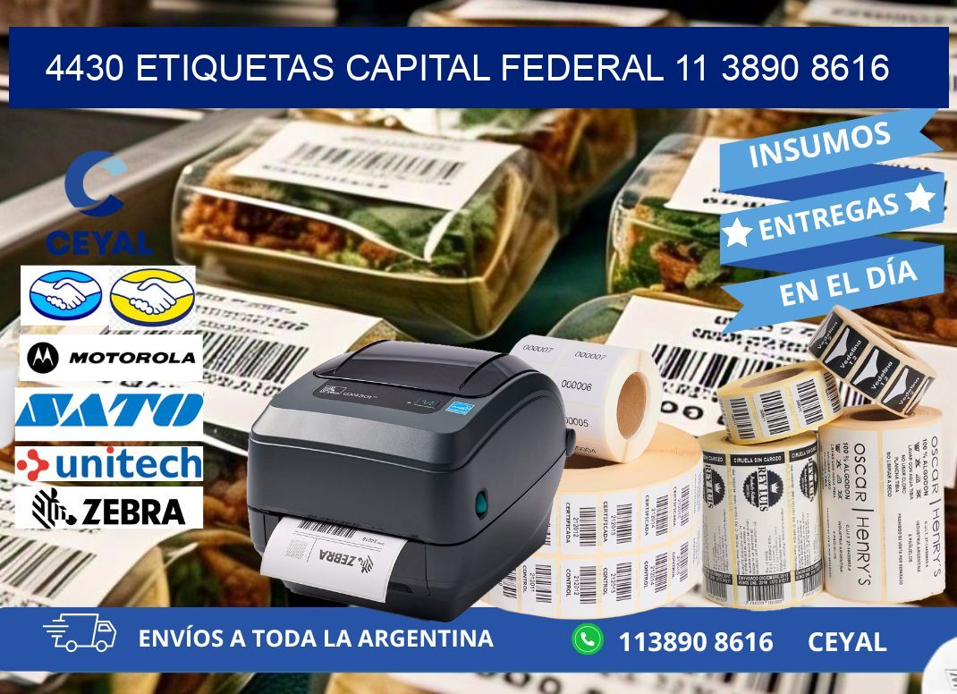 4430 ETIQUETAS CAPITAL FEDERAL 11 3890 8616