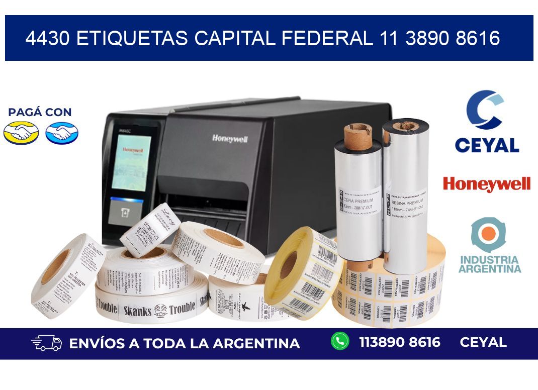 4430 ETIQUETAS CAPITAL FEDERAL 11 3890 8616