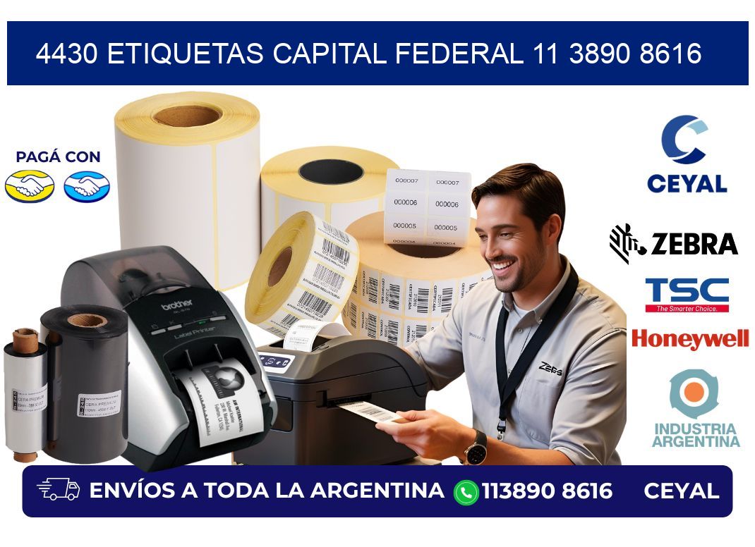 4430 ETIQUETAS CAPITAL FEDERAL 11 3890 8616