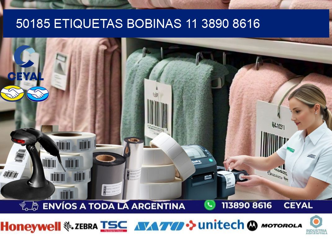 50185 ETIQUETAS BOBINAS 11 3890 8616