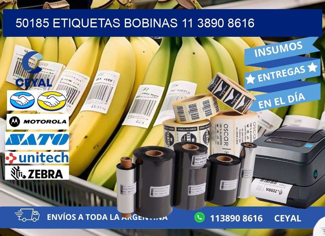 50185 ETIQUETAS BOBINAS 11 3890 8616