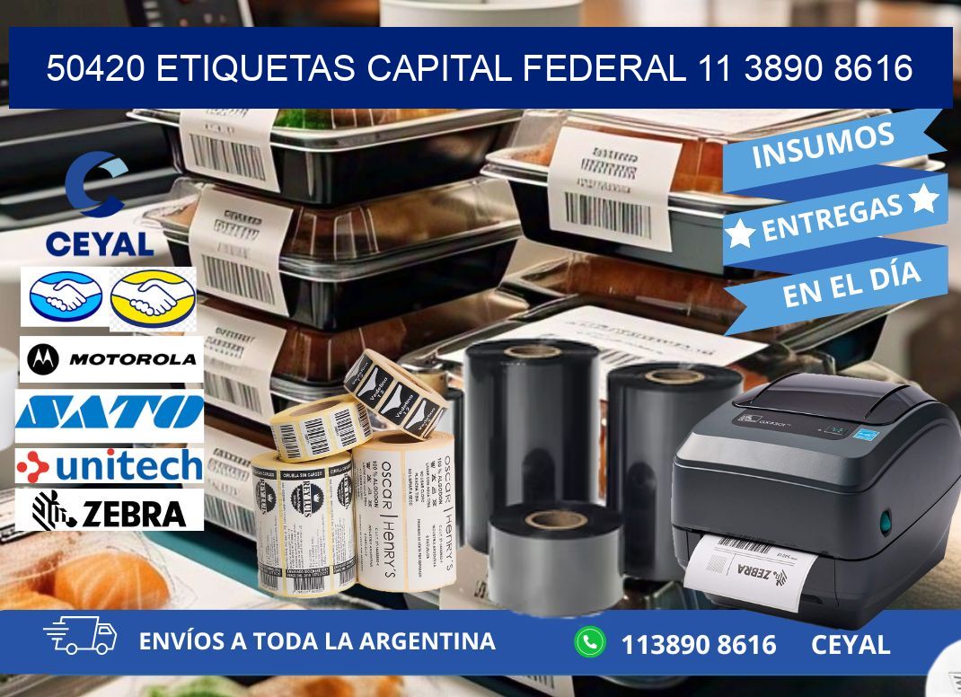 50420 ETIQUETAS CAPITAL FEDERAL 11 3890 8616