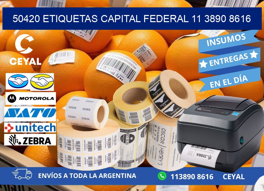 50420 ETIQUETAS CAPITAL FEDERAL 11 3890 8616