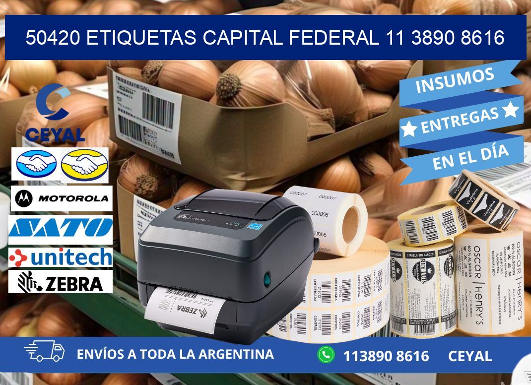 50420 ETIQUETAS CAPITAL FEDERAL 11 3890 8616