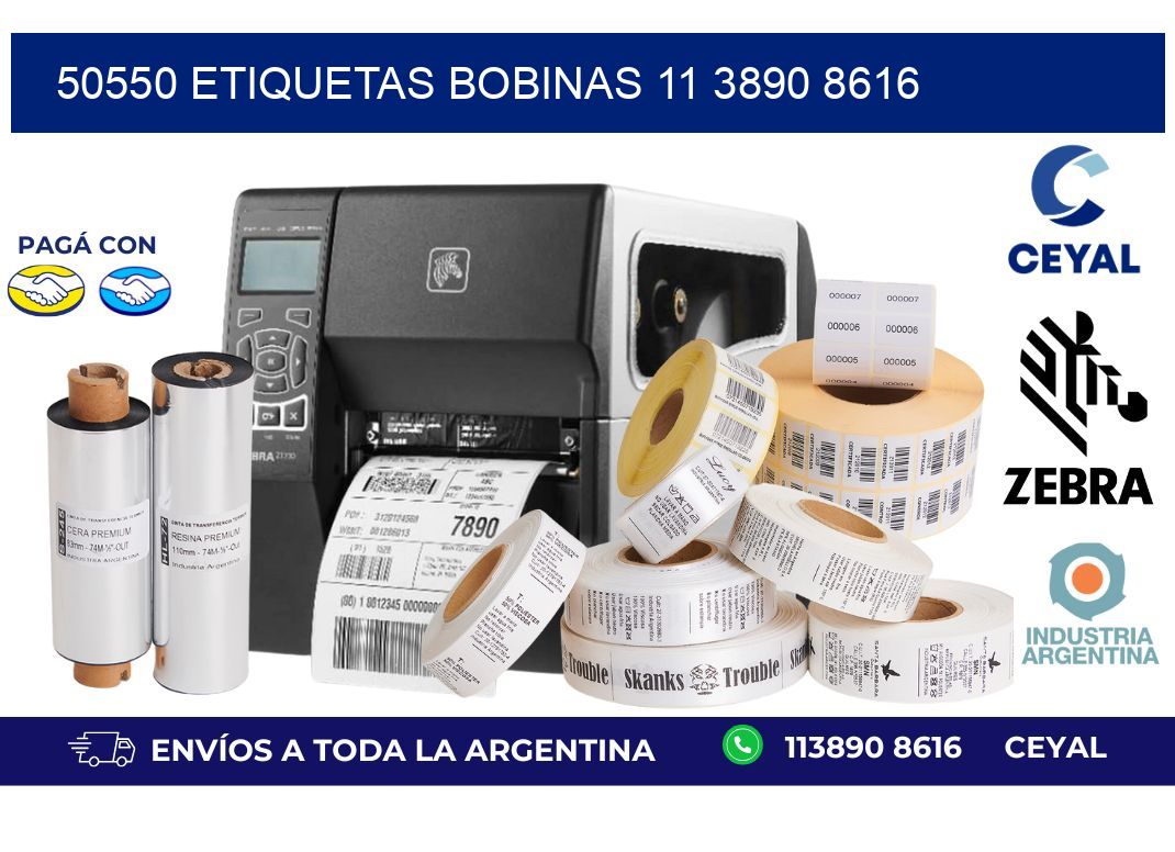 50550 ETIQUETAS BOBINAS 11 3890 8616