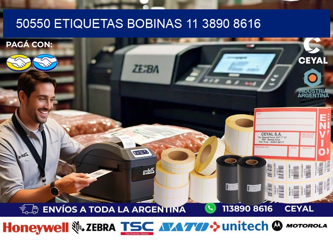 50550 ETIQUETAS BOBINAS 11 3890 8616