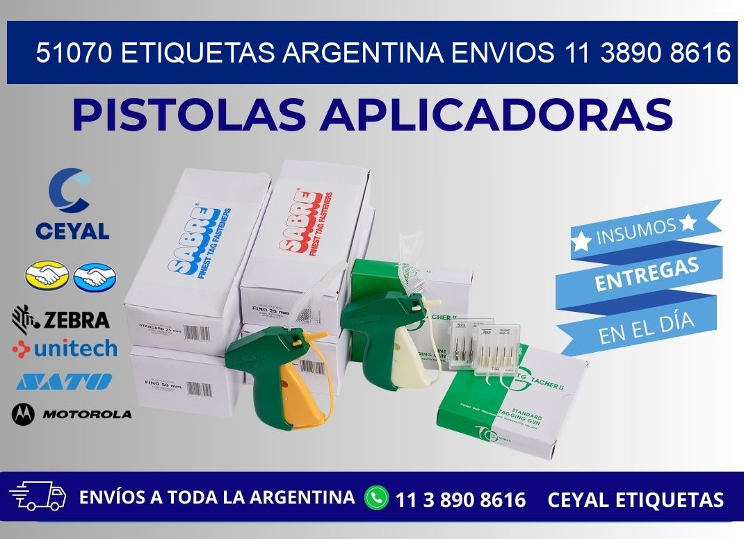 51070 ETIQUETAS ARGENTINA ENVIOS 11 3890 8616