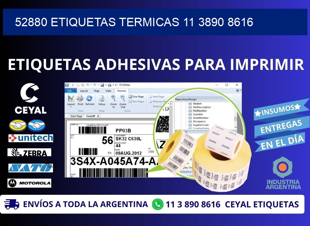 52880 ETIQUETAS TERMICAS 11 3890 8616