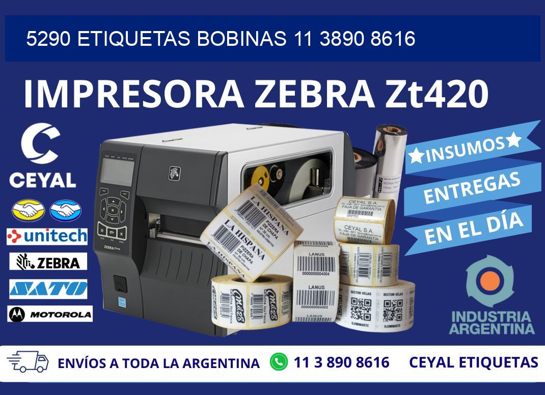 5290 ETIQUETAS BOBINAS 11 3890 8616