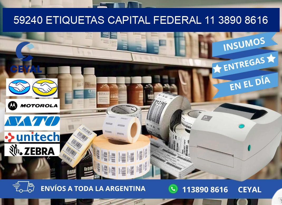 59240 ETIQUETAS CAPITAL FEDERAL 11 3890 8616