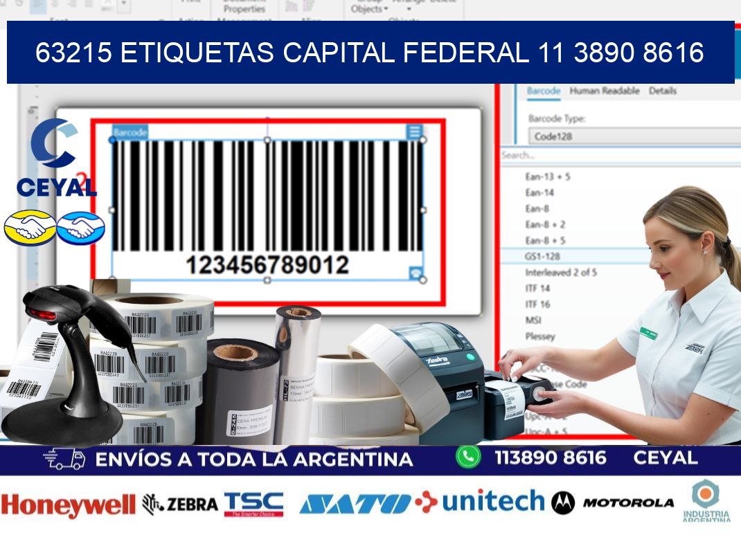 63215 ETIQUETAS CAPITAL FEDERAL 11 3890 8616