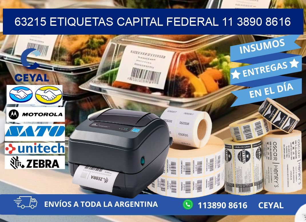63215 ETIQUETAS CAPITAL FEDERAL 11 3890 8616