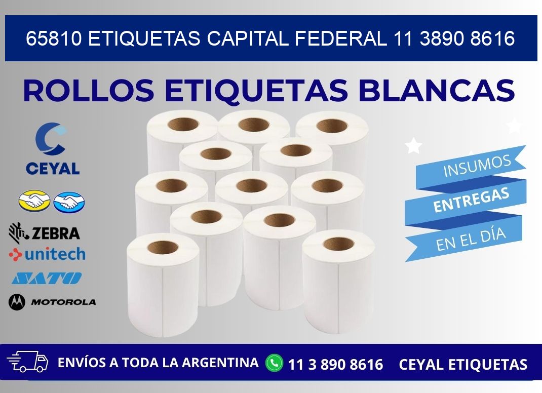 65810 ETIQUETAS CAPITAL FEDERAL 11 3890 8616