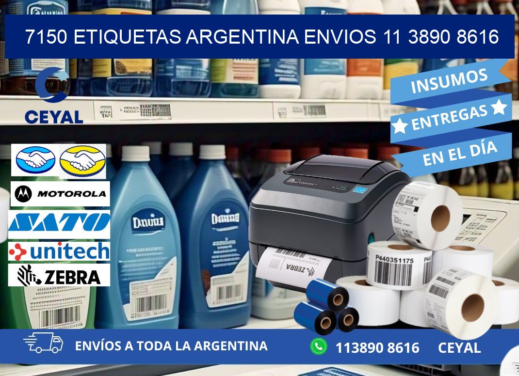 7150 ETIQUETAS ARGENTINA ENVIOS 11 3890 8616