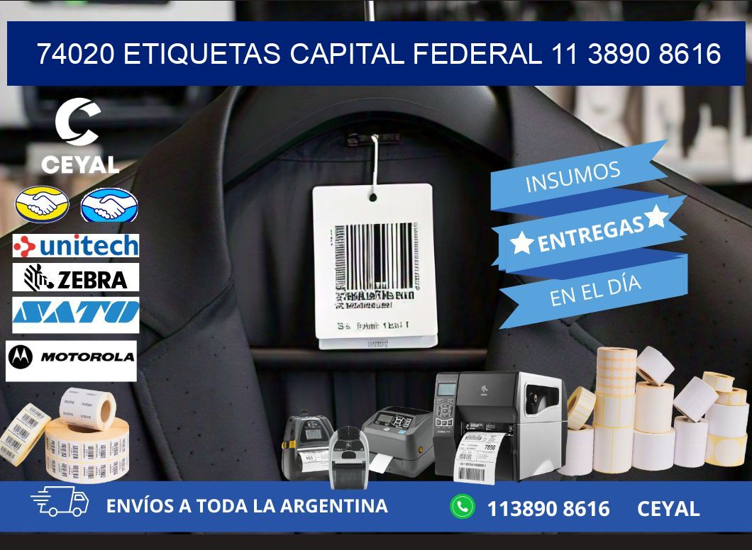 74020 ETIQUETAS CAPITAL FEDERAL 11 3890 8616