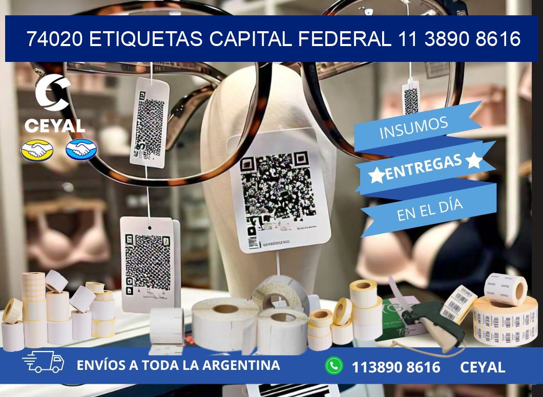 74020 ETIQUETAS CAPITAL FEDERAL 11 3890 8616