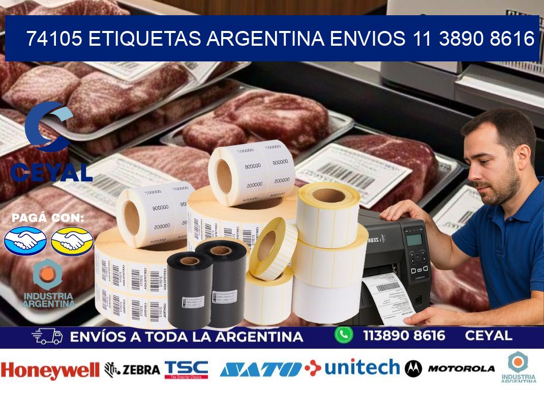 74105 ETIQUETAS ARGENTINA ENVIOS 11 3890 8616
