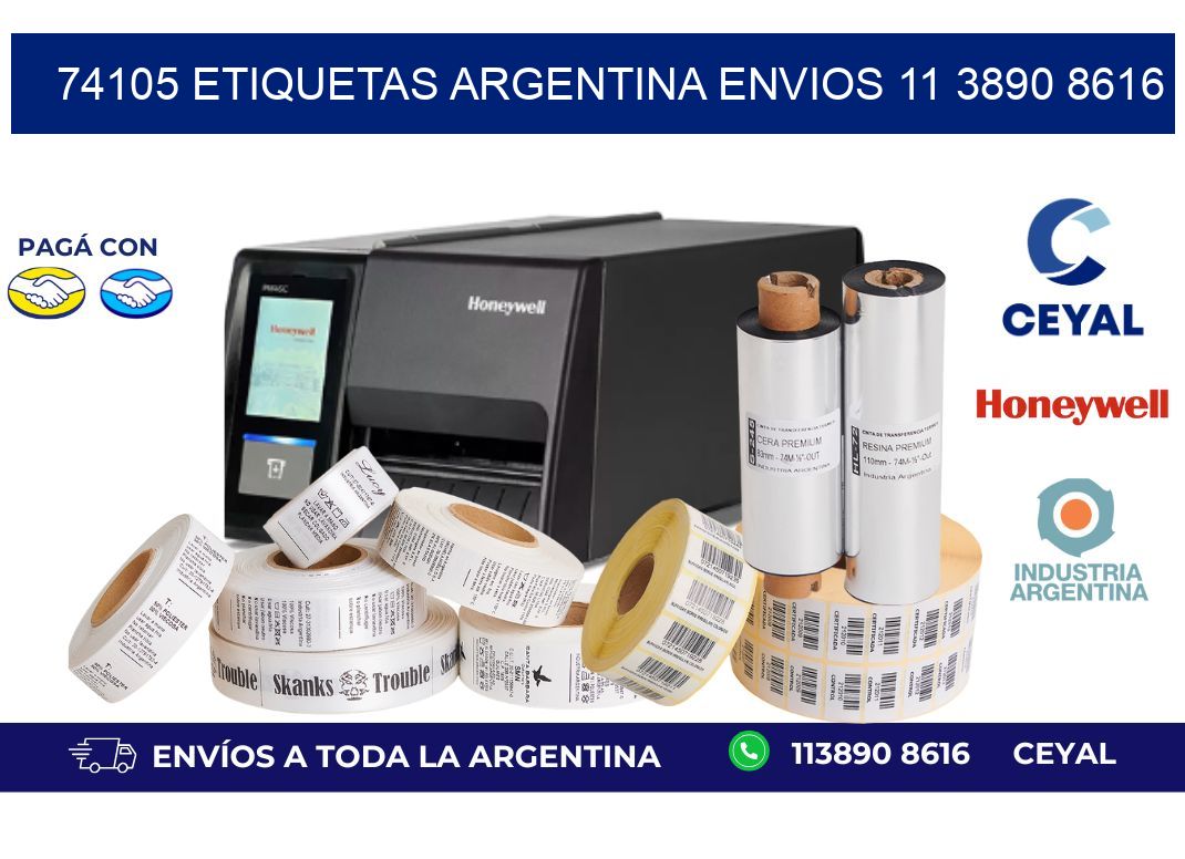 74105 ETIQUETAS ARGENTINA ENVIOS 11 3890 8616