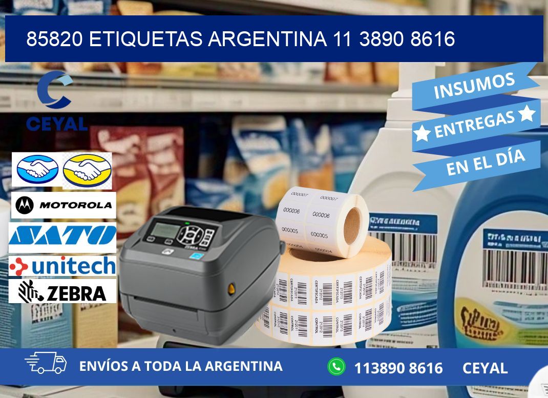 85820 ETIQUETAS ARGENTINA 11 3890 8616