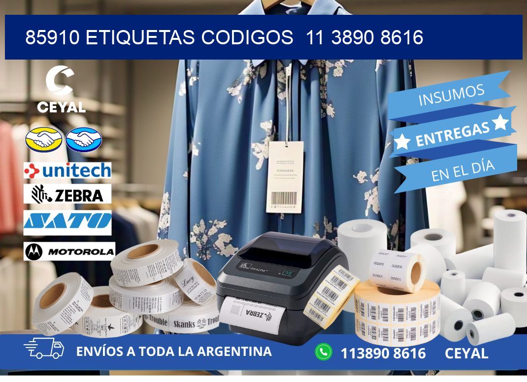 85910 ETIQUETAS CODIGOS  11 3890 8616
