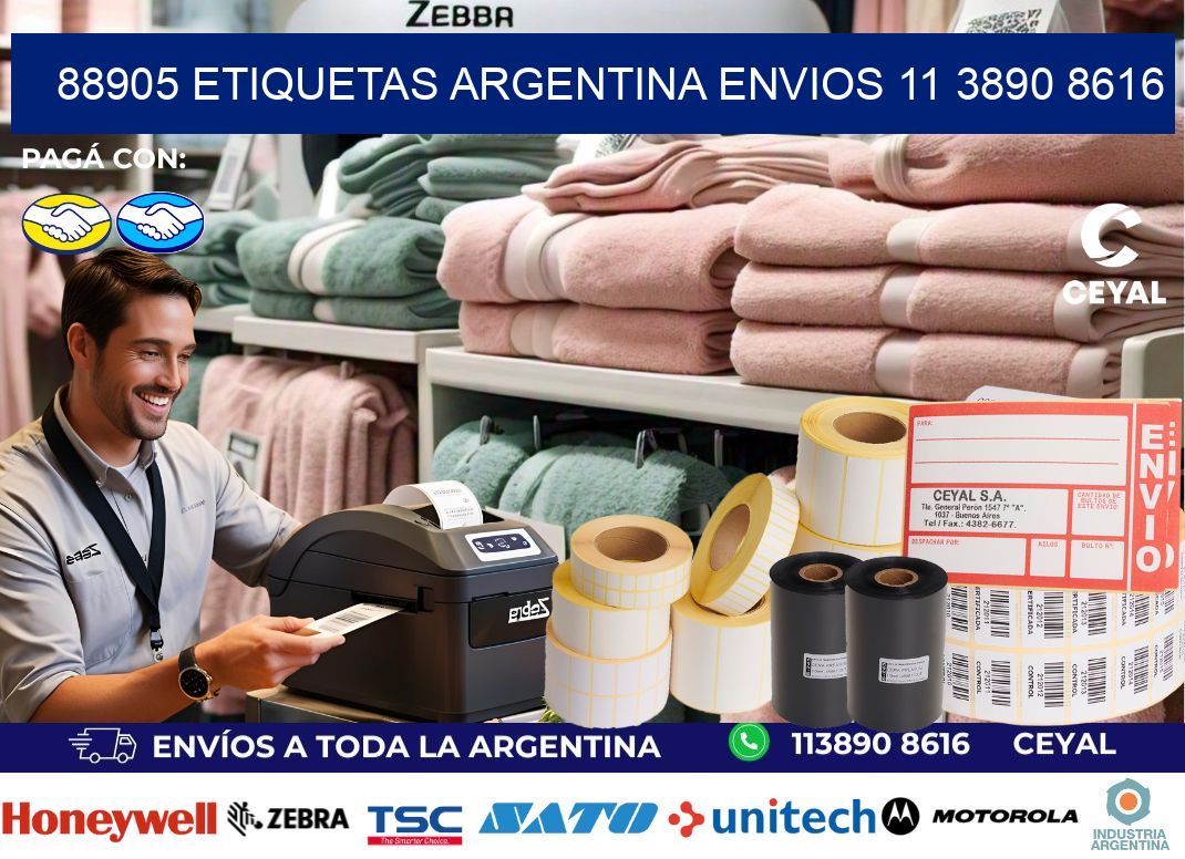 88905 ETIQUETAS ARGENTINA ENVIOS 11 3890 8616