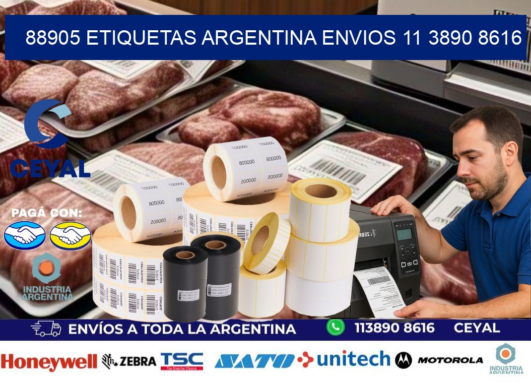 88905 ETIQUETAS ARGENTINA ENVIOS 11 3890 8616