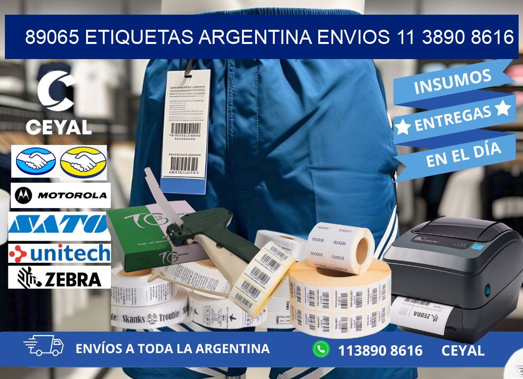 89065 ETIQUETAS ARGENTINA ENVIOS 11 3890 8616
