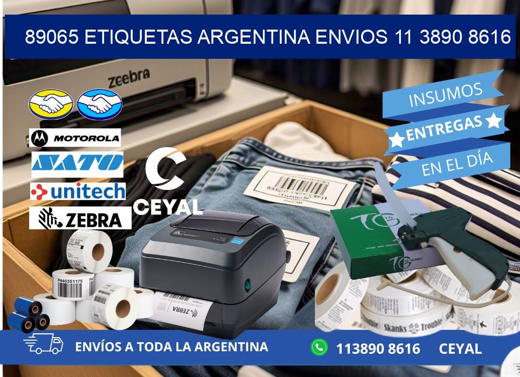 89065 ETIQUETAS ARGENTINA ENVIOS 11 3890 8616