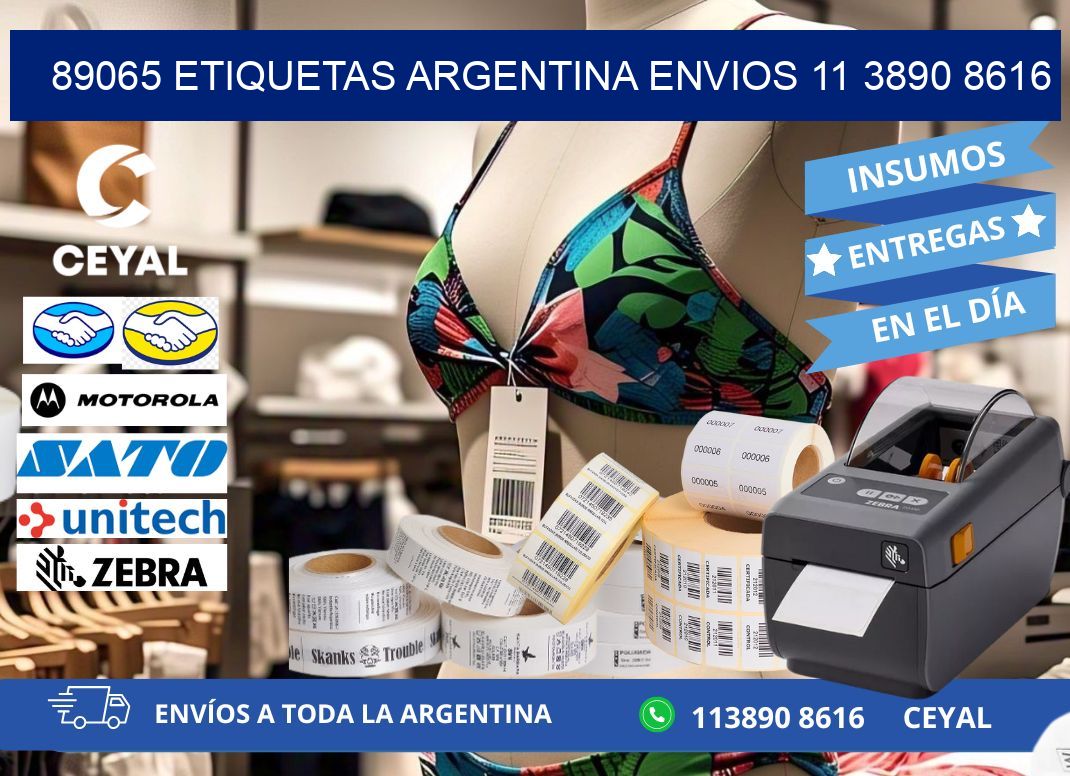 89065 ETIQUETAS ARGENTINA ENVIOS 11 3890 8616