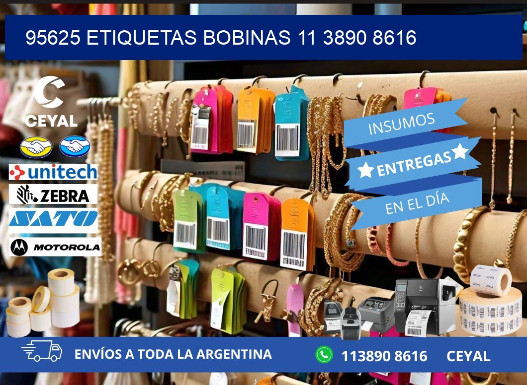 95625 ETIQUETAS BOBINAS 11 3890 8616