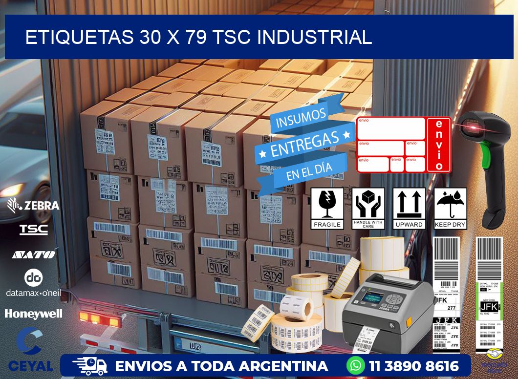 ETIQUETAS 30 x 79 TSC INDUSTRIAL
