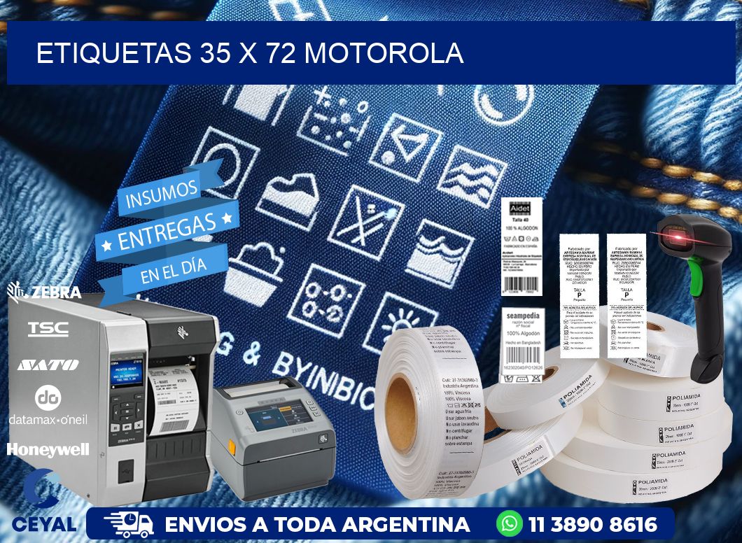 ETIQUETAS 35 x 72 MOTOROLA