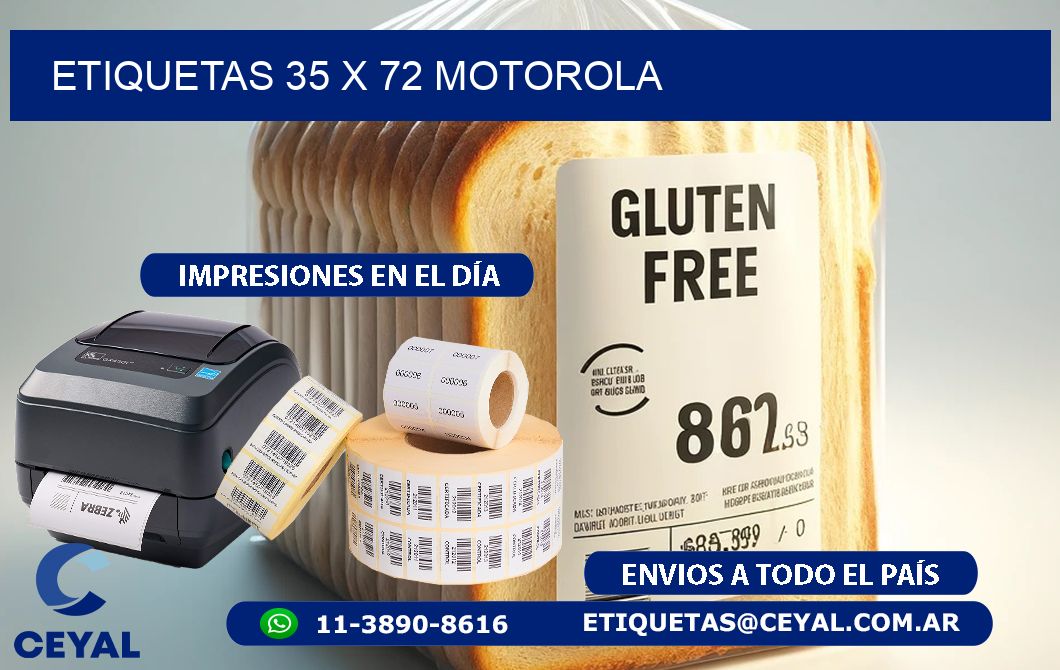 ETIQUETAS 35 x 72 MOTOROLA