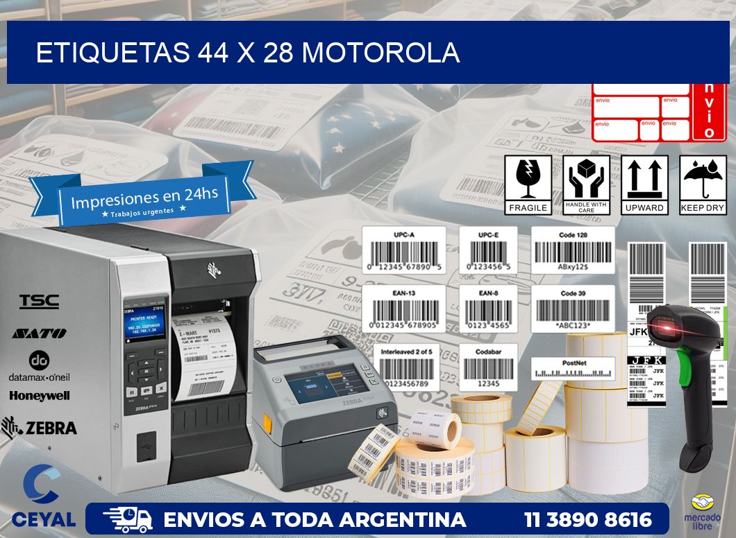 ETIQUETAS 44 x 28 MOTOROLA