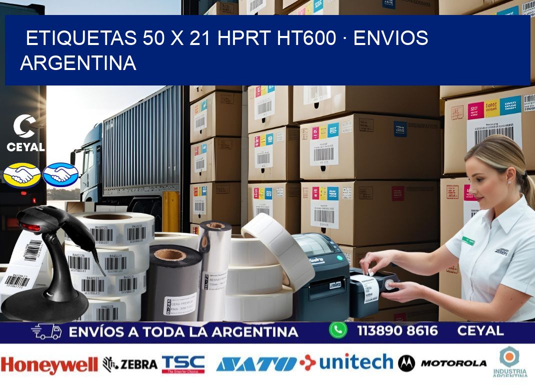 ETIQUETAS 50 x 21 HPRT HT600 · ENVIOS ARGENTINA