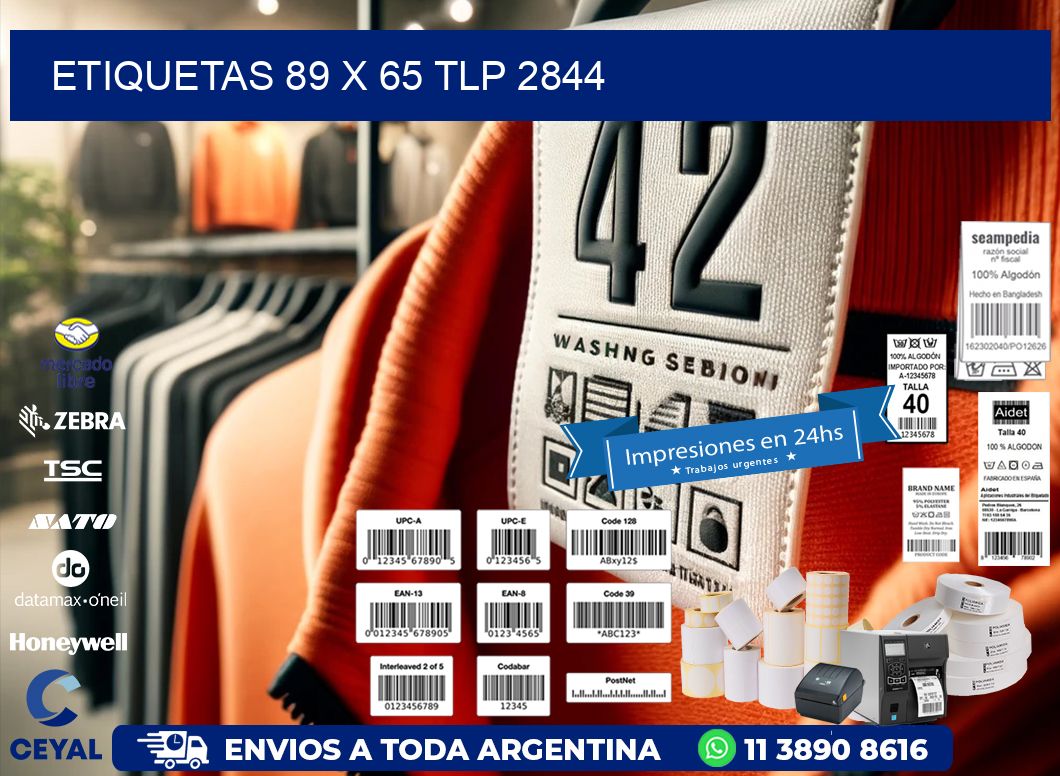 ETIQUETAS 89 x 65 TLP 2844