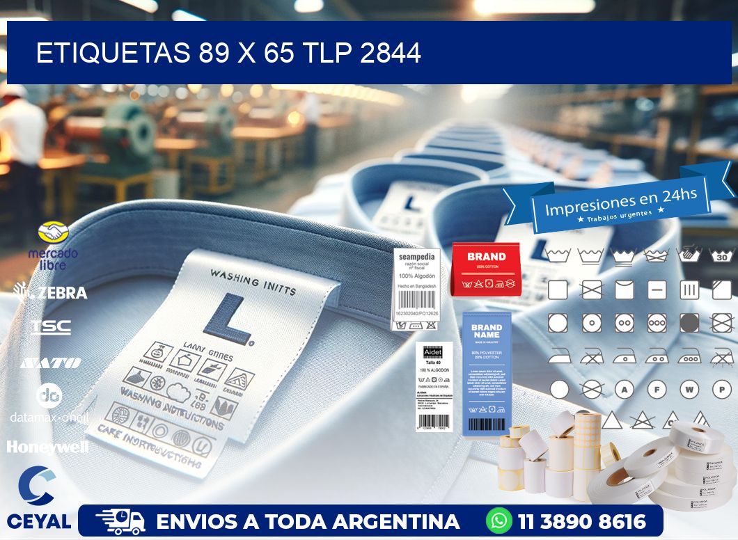 ETIQUETAS 89 x 65 TLP 2844