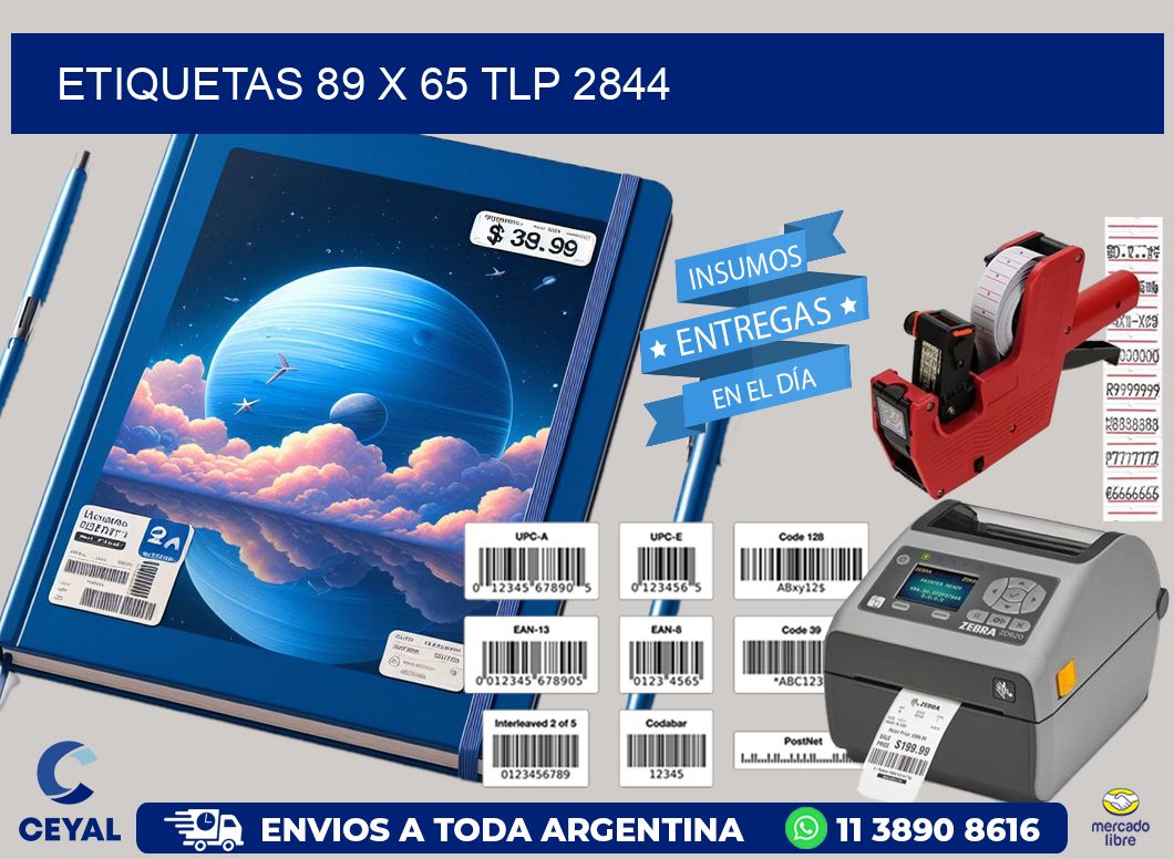 ETIQUETAS 89 x 65 TLP 2844