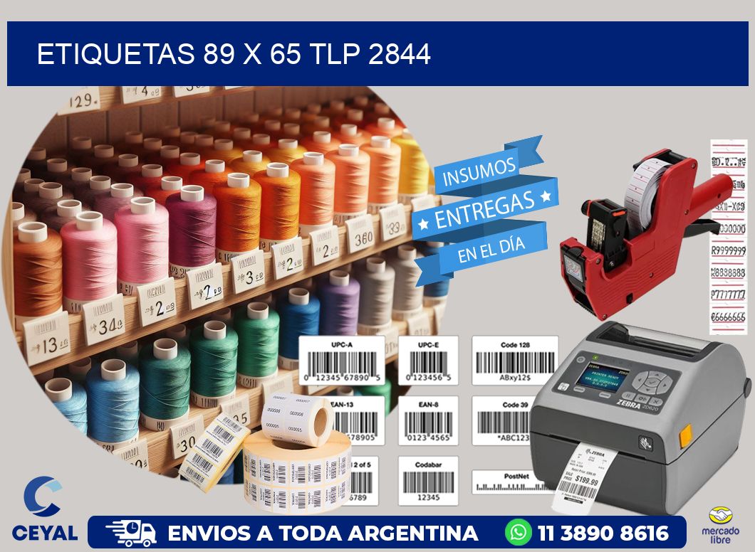 ETIQUETAS 89 x 65 TLP 2844