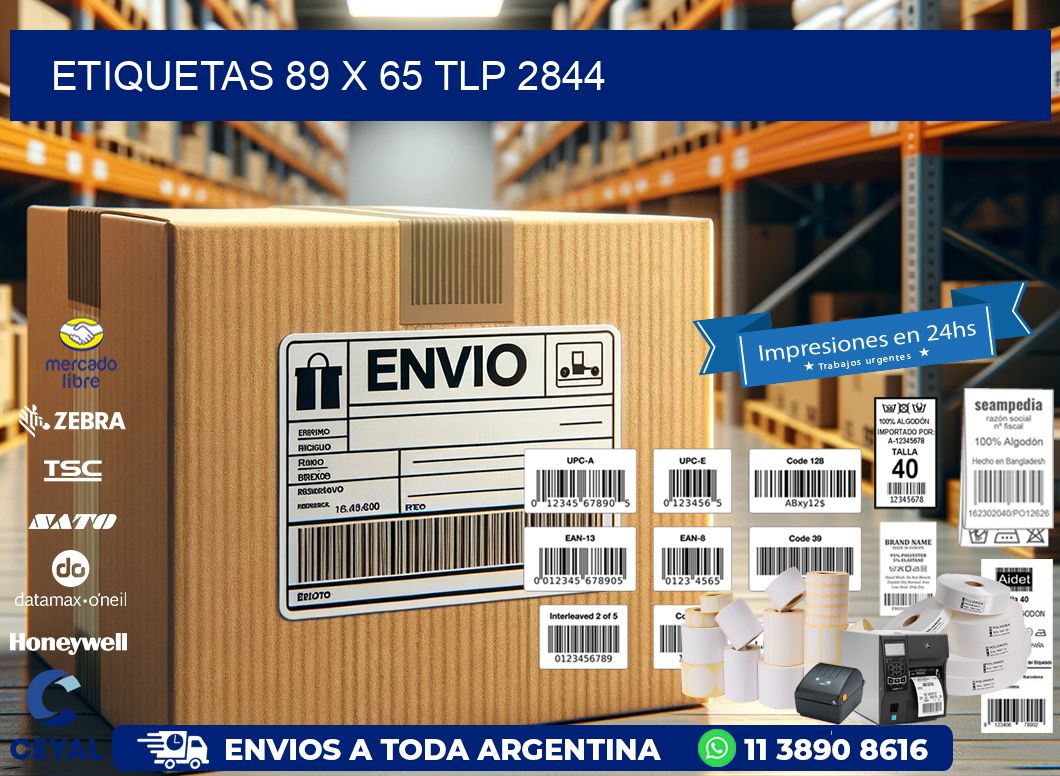 ETIQUETAS 89 x 65 TLP 2844