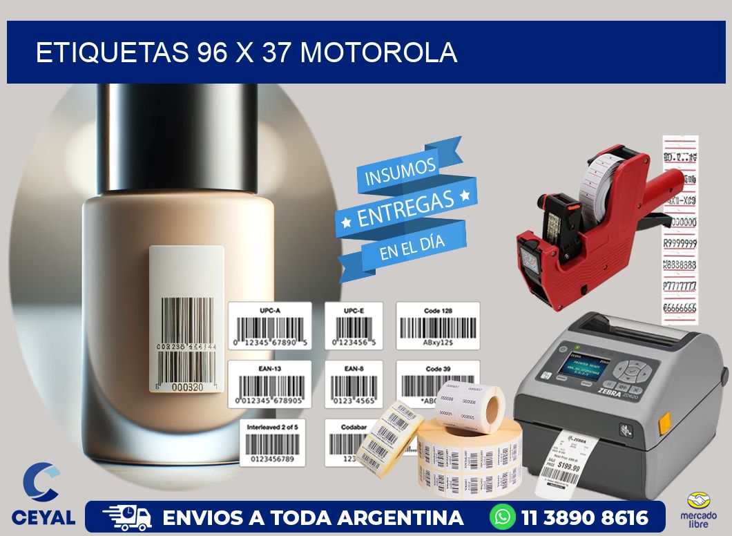 ETIQUETAS 96 x 37 MOTOROLA