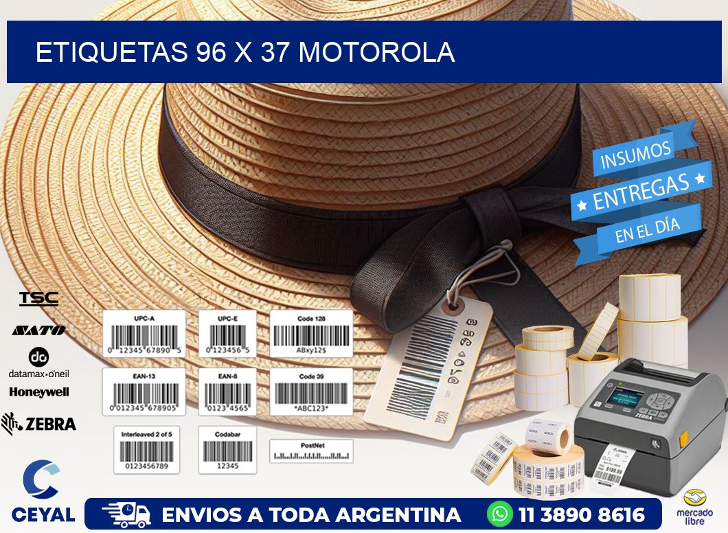 ETIQUETAS 96 x 37 MOTOROLA
