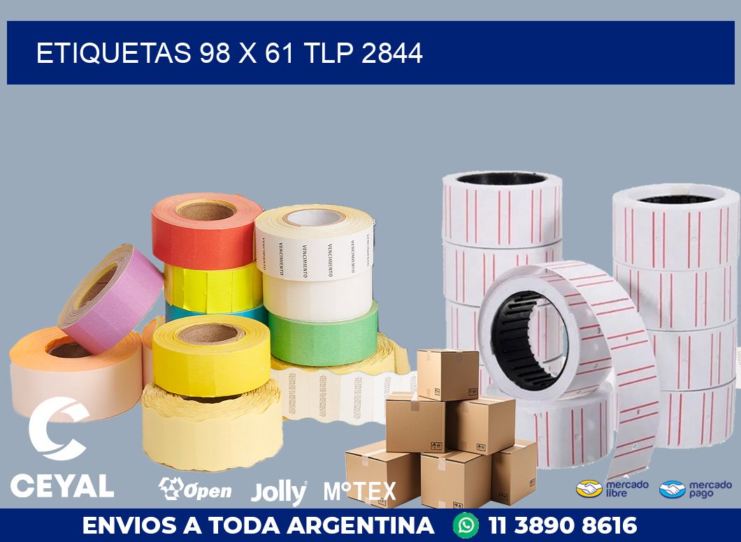ETIQUETAS 98 x 61 TLP 2844