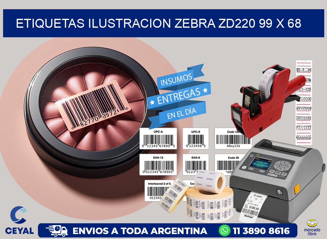 ETIQUETAS ILUSTRACION ZEBRA ZD220 99 x 68