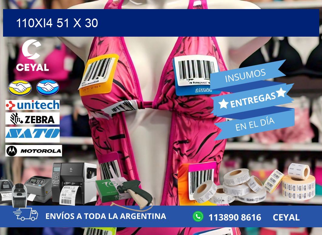 110Xi4 51 x 30