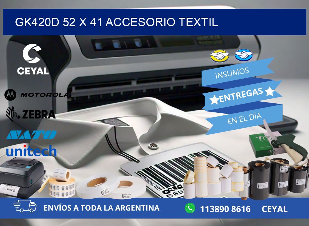 GK420D 52 x 41 ACCESORIO TEXTIL