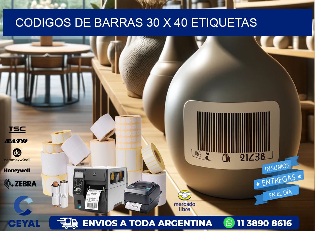 codigos de barras 30 x 40 etiquetas