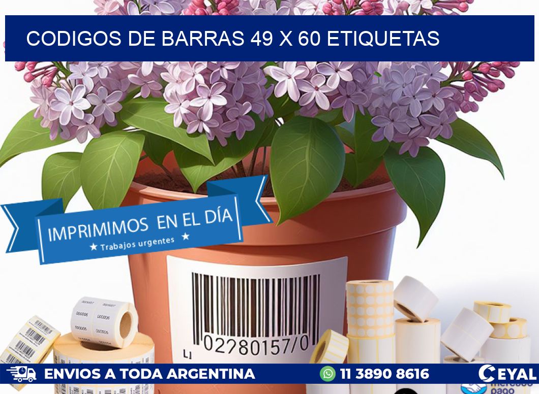 codigos de barras 49 x 60 etiquetas