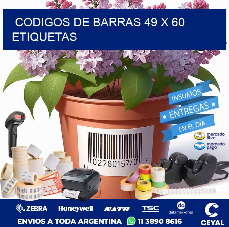 codigos de barras 49 x 60 etiquetas